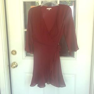 Black Swan Maroon Dress